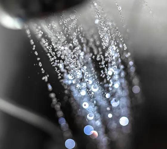 a close up of water
