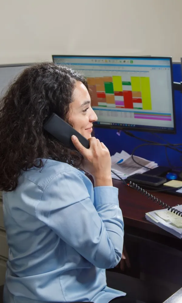 a person talking on a phone