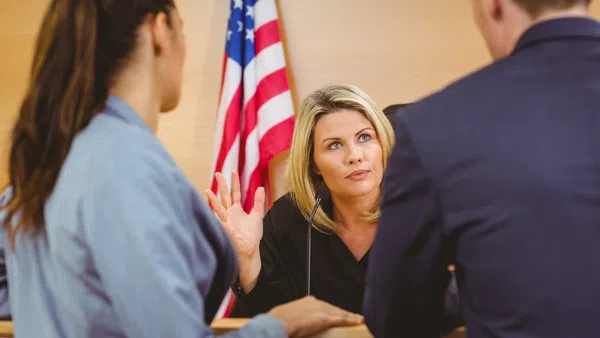 Presenting evidence for a divorce final trial.