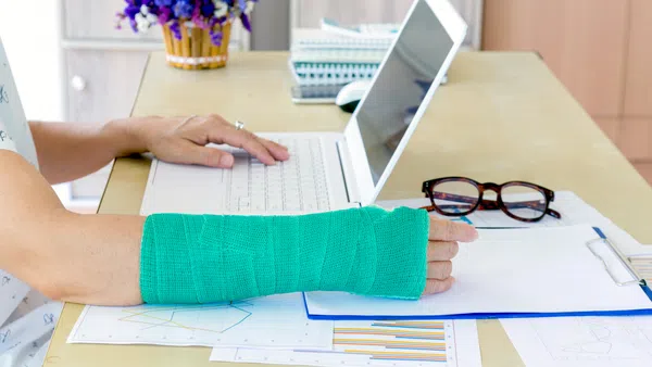 a person working on a laptop