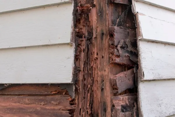 wood damaged from termites