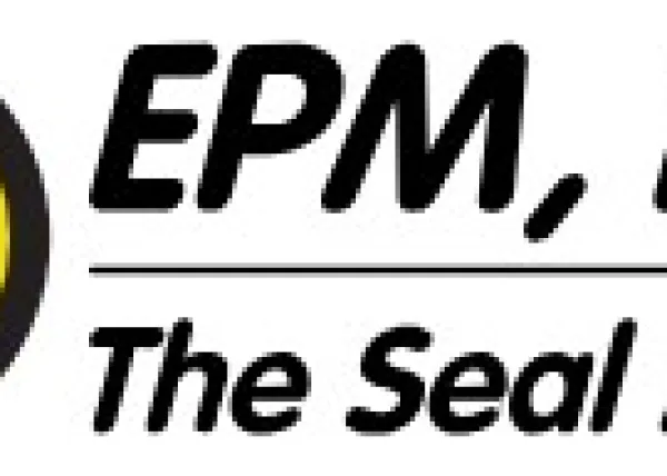 EPM, INC. logo with company tagline The Seal Man next to a yellow and black circular emblem.