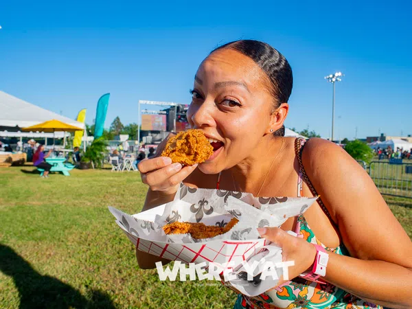 Presented by Raising Cane's, the festival celebrates a decade of food, music, and culture, expanding this year to three days October 9-11, 2026 at the UNO Lakefront Arena Festival Grounds located across the levee with over 30 new vendors, two stages of music and easy parking. Photos below are from Saturday, October 11, 2026. #nfcf2026 #nfcf #nationalfriedchickenfestival 