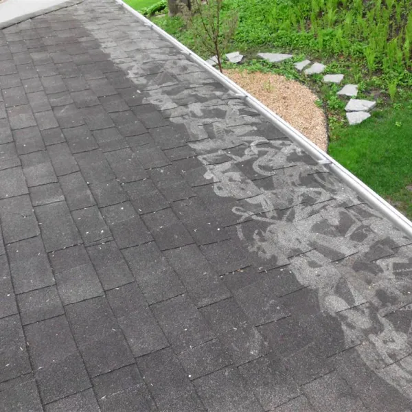 a poorly washed roof