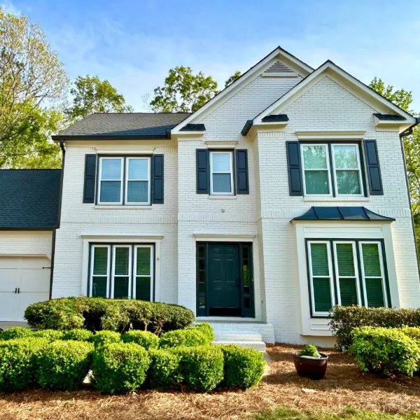 a house with a front yard