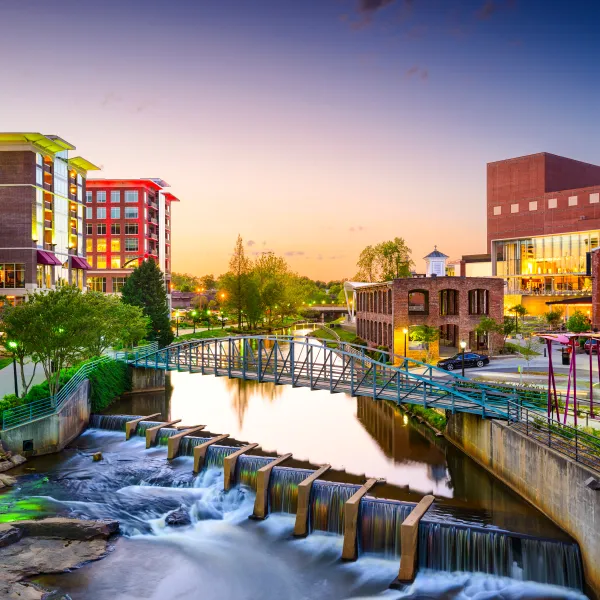 Greenville SC Falls Park on the Reedy