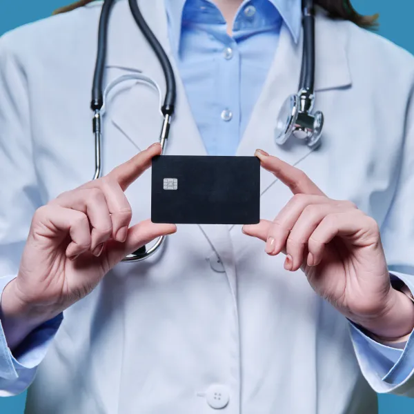 a doctor holding a tablet