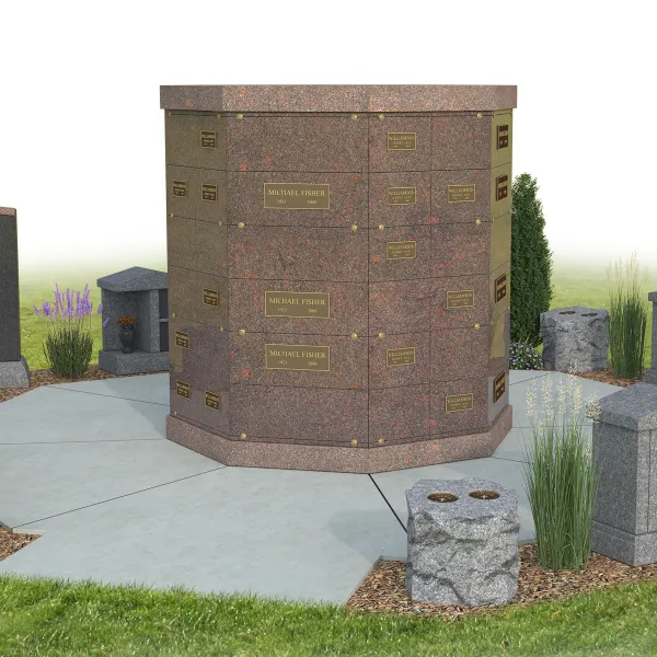 a cemetery with tombstones