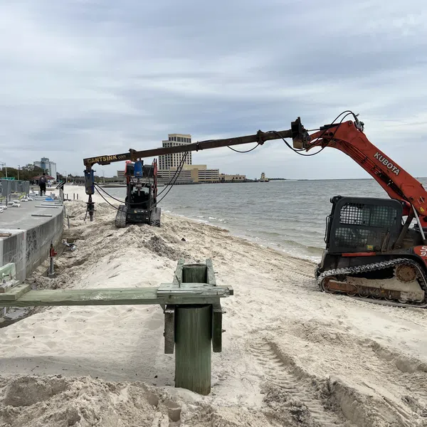 Damaged Beach Pedestrian Walkway - Biloxi, MS