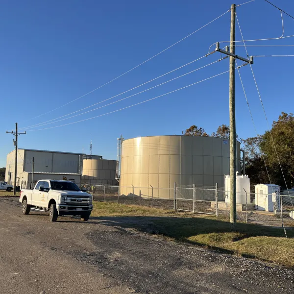 Water tank Supported with Cantsink Helical Piles