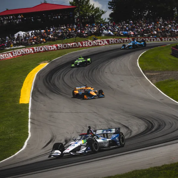 race car on track