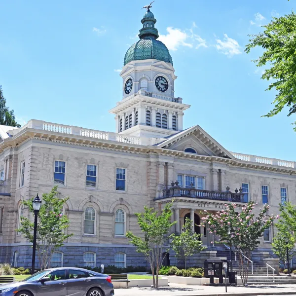 a large building with a clock tower
