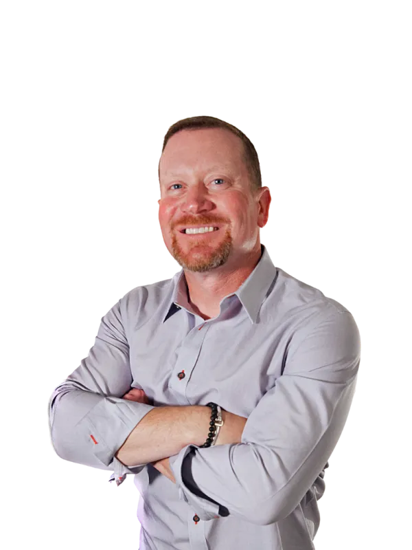 a man folding his arms