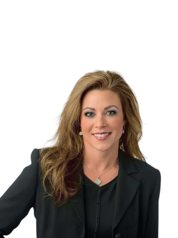 a woman with long hair