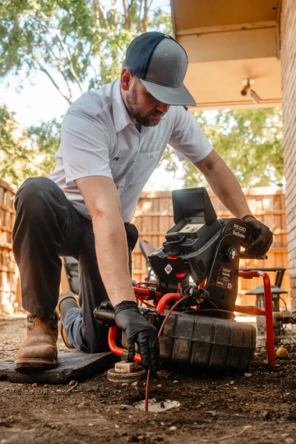 a man using a machine