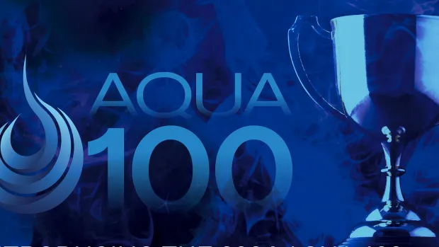 Aqua 100 graphic
