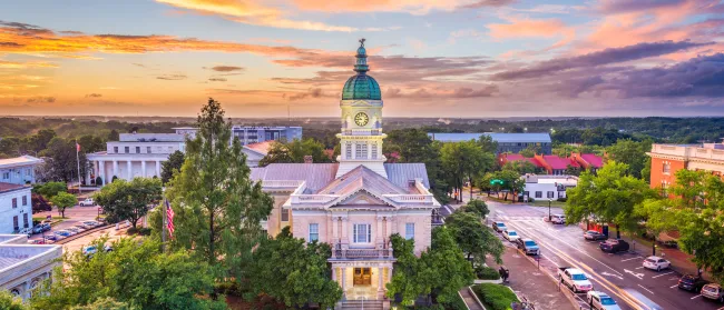 a large building with a clock tower