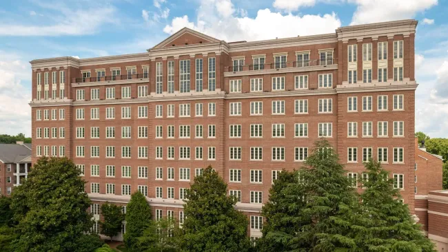 a large building with many windows