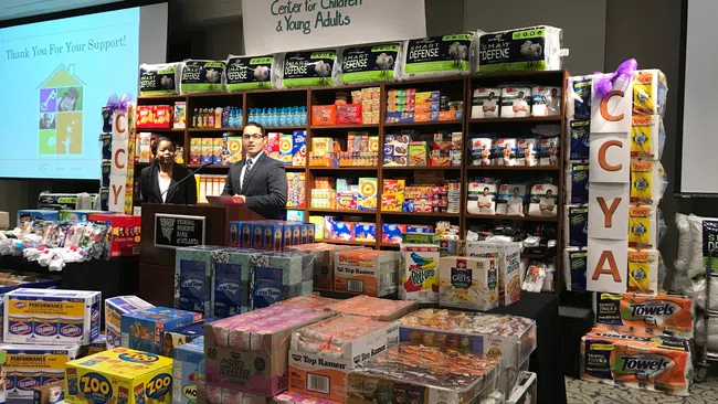 a store with shelves of boxes