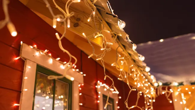 a chandelier with lights