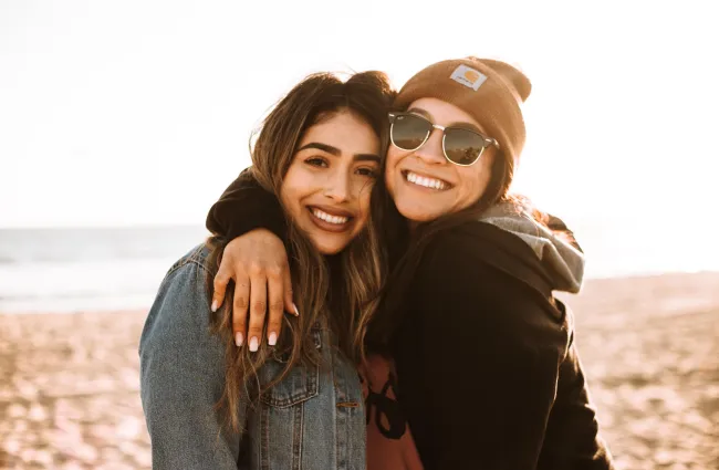 two women posing for a picture