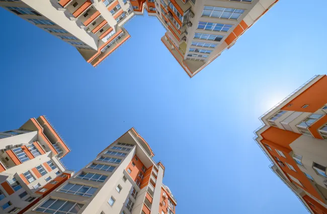 a group of buildings