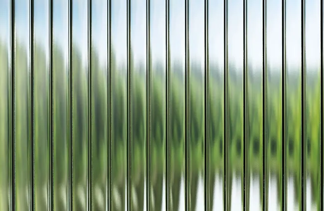 Narrow Reeded Glass for Privacy