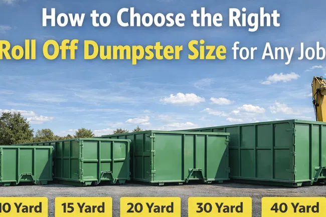 How to Choose the Right Roll Off Dumpster Size for Any Job
