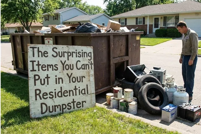 The Surprising Items You Can’t Put in Your Residential Dumpster