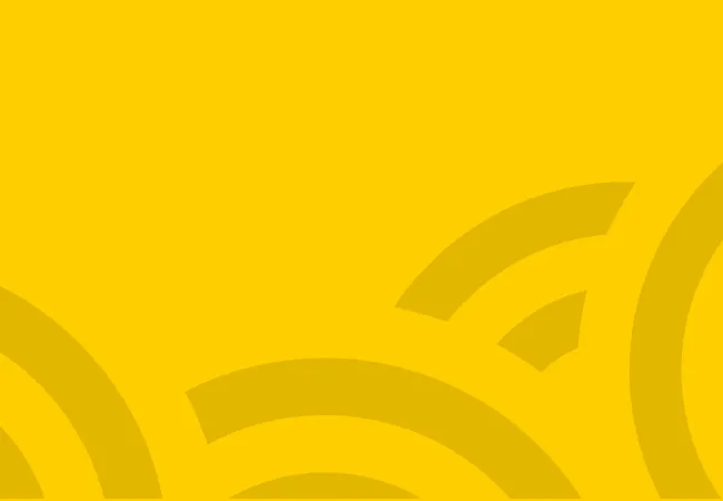 Abstract yellow background with darker yellow curved geometric shapes creating a modern pattern.
