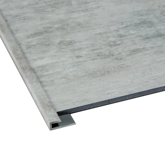Close-up of a metal panel with a raised edge detail isolated on a white background