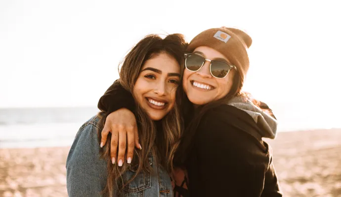 two women posing for a picture