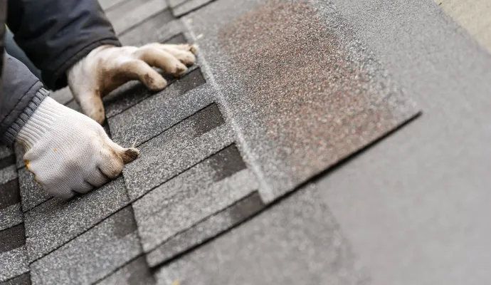 a person walking on a roof