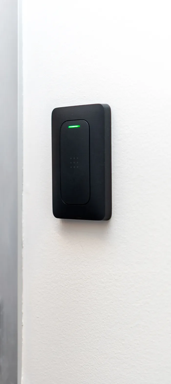 Verkada mobile reader with phone as credential for access control door