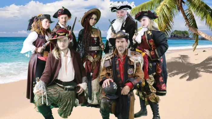 a group of people posing for the camera