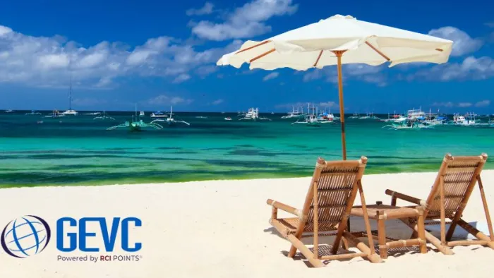 chairs and umbrella on a beach