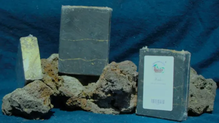 a few pieces of rock