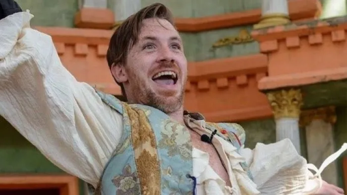 a man with his mouth open