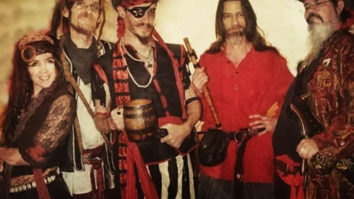 a group of people in clothing