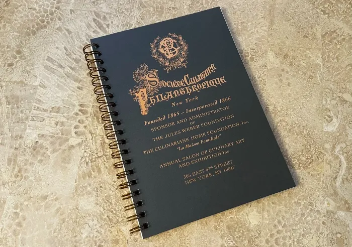 An example of a stylish book that uses the Wire-O Binding method