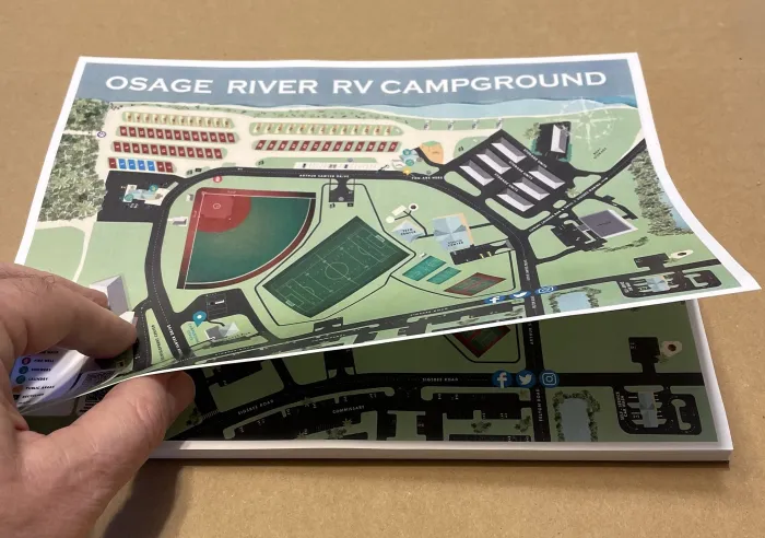 Example of a Tear Off Map Pad