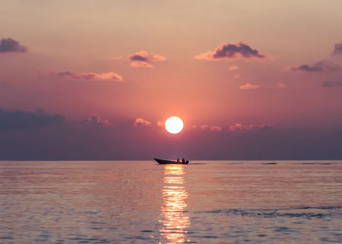a boat in the water