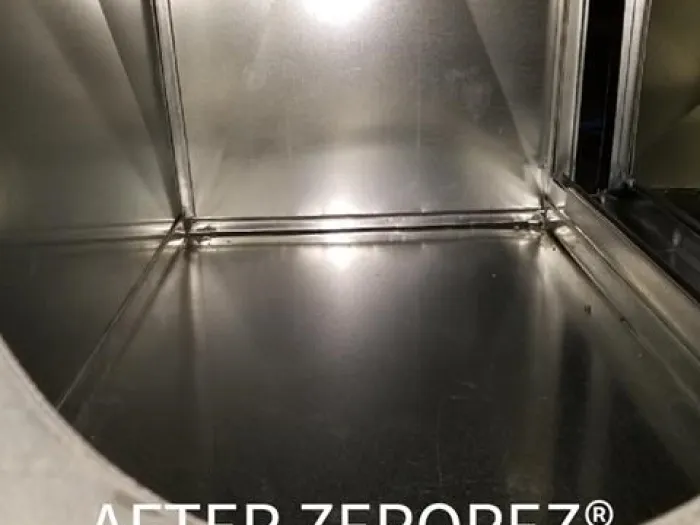 Inside look at a clean HVAC system after it was cleaned by Zerorez