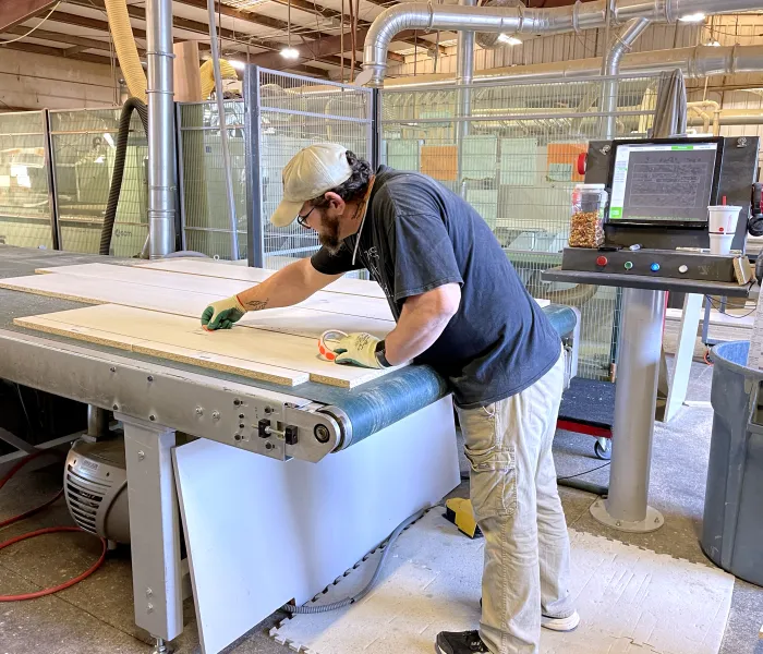 a man working on a machine