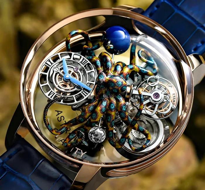 a close up of a watch
