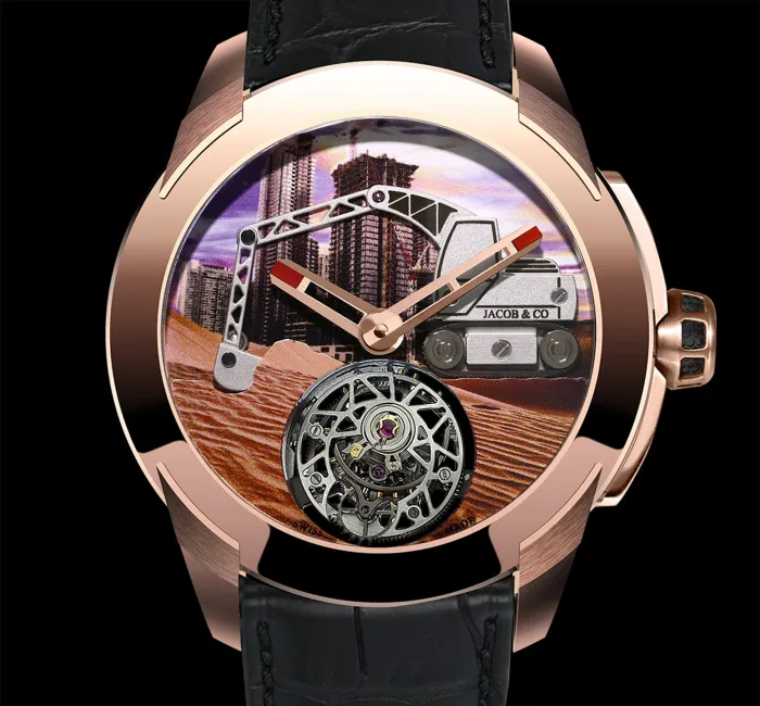a close up of a watch