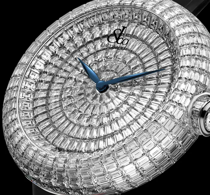 a close up of a clock