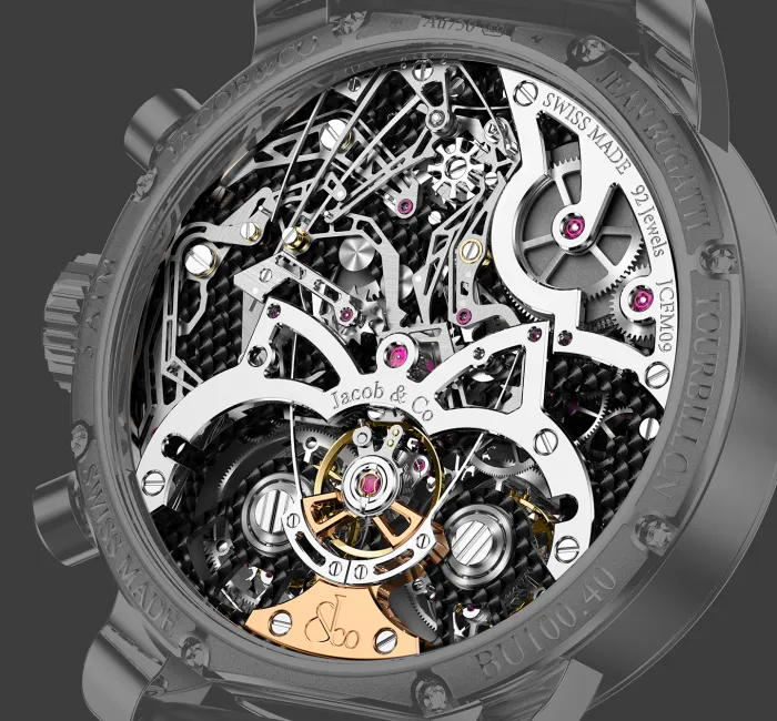 Jean Bugatti Twin Tourbillons Rose Gold Jacob Co