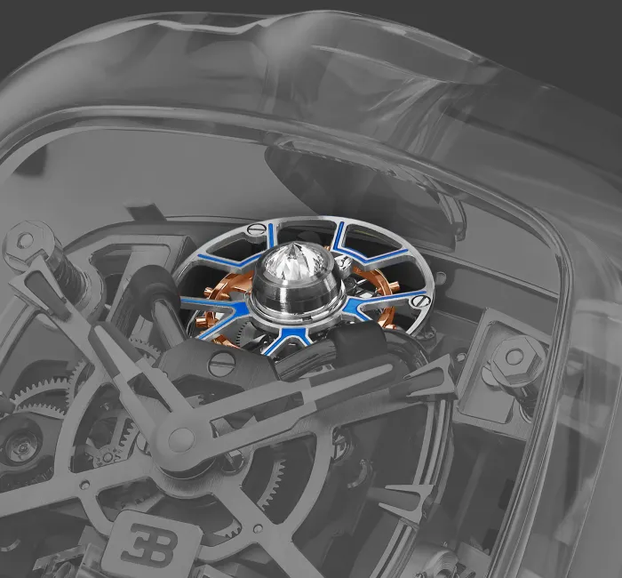 Bugatti Chiron Tourbillon Sapphire Crystal Clear Backplate Jacob