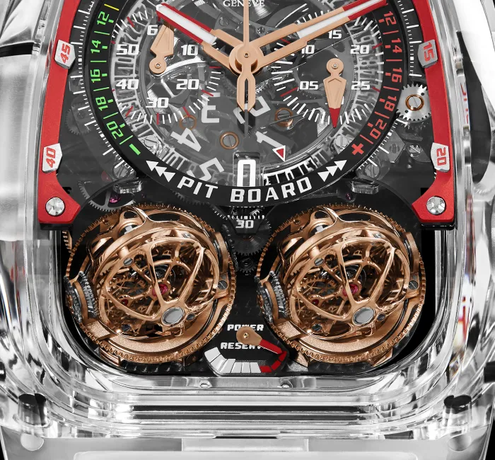 a close up of a watch